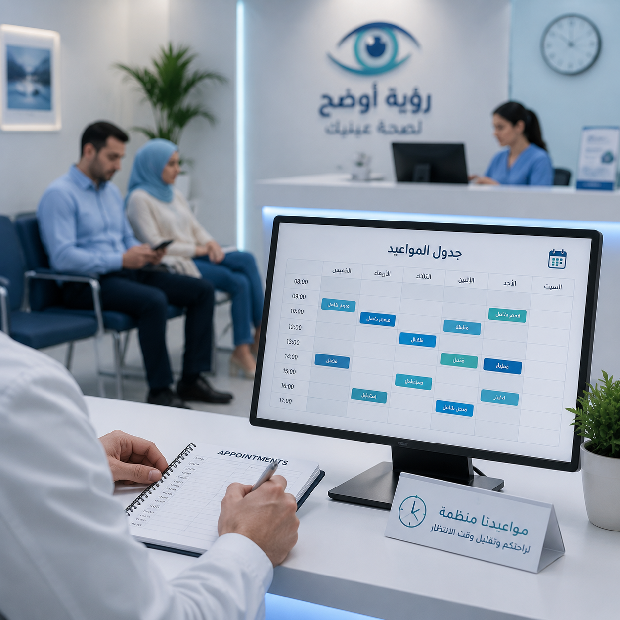 تنظيم مواعيد العيادة