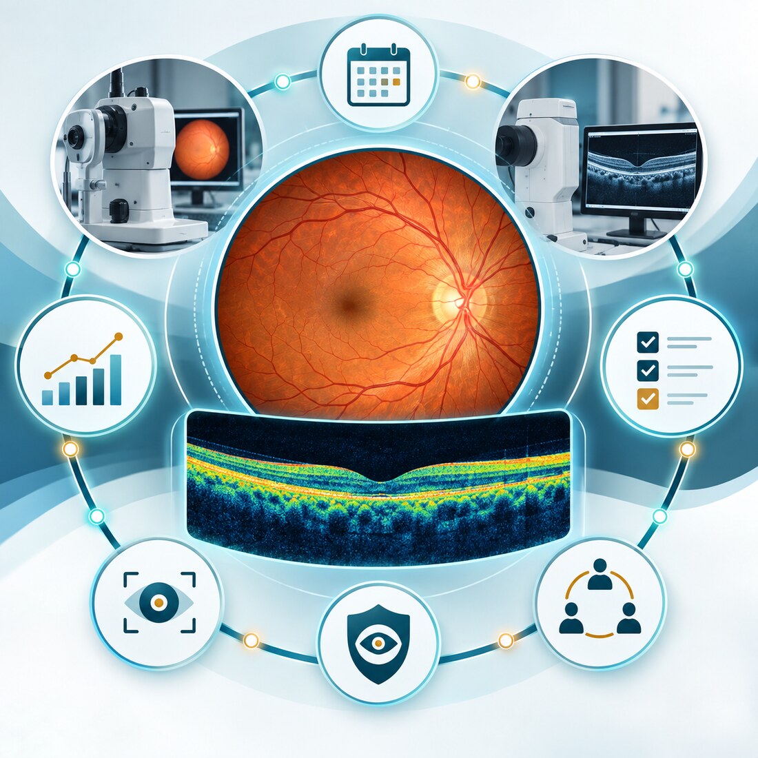صورة توضيحية للمتابعة المنسقة لمرضى السكري